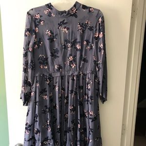 Rebecca Taylor Sheer Sleeve Dress